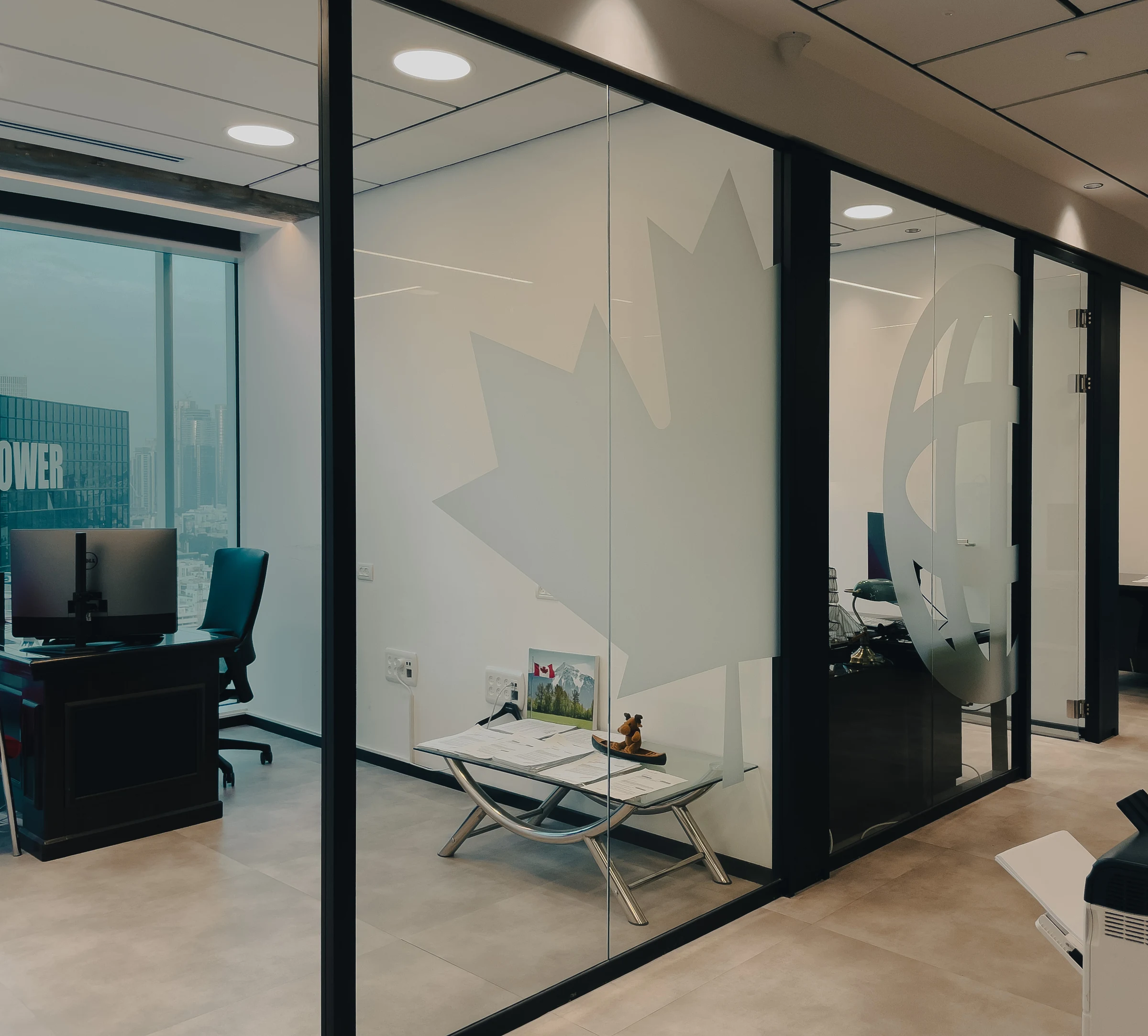 Completed environmental graphics for GIC CANADA