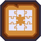 Edge pieces button