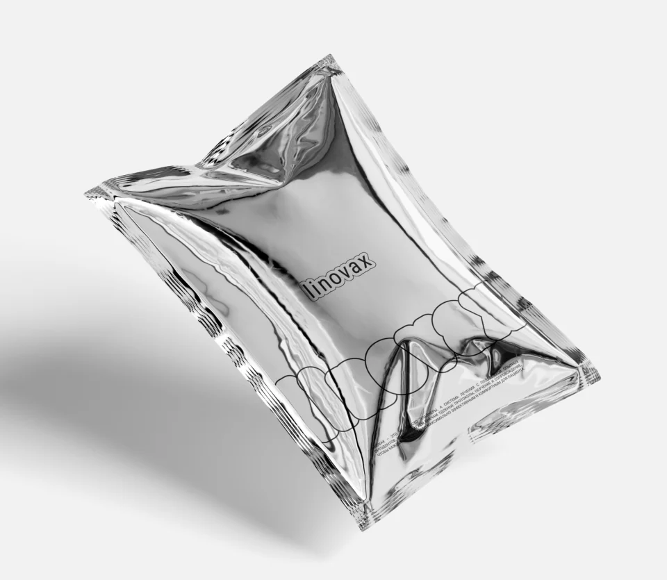 Visualization of a LINOVAX metallic pouch