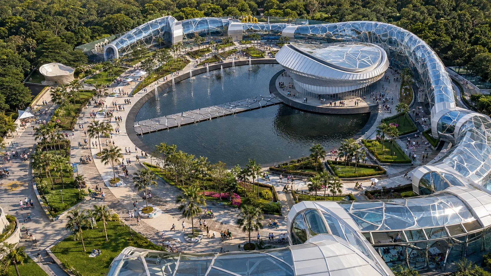 MonkeyTown science and entertainment park concept in Sochi's subtropical landscape
