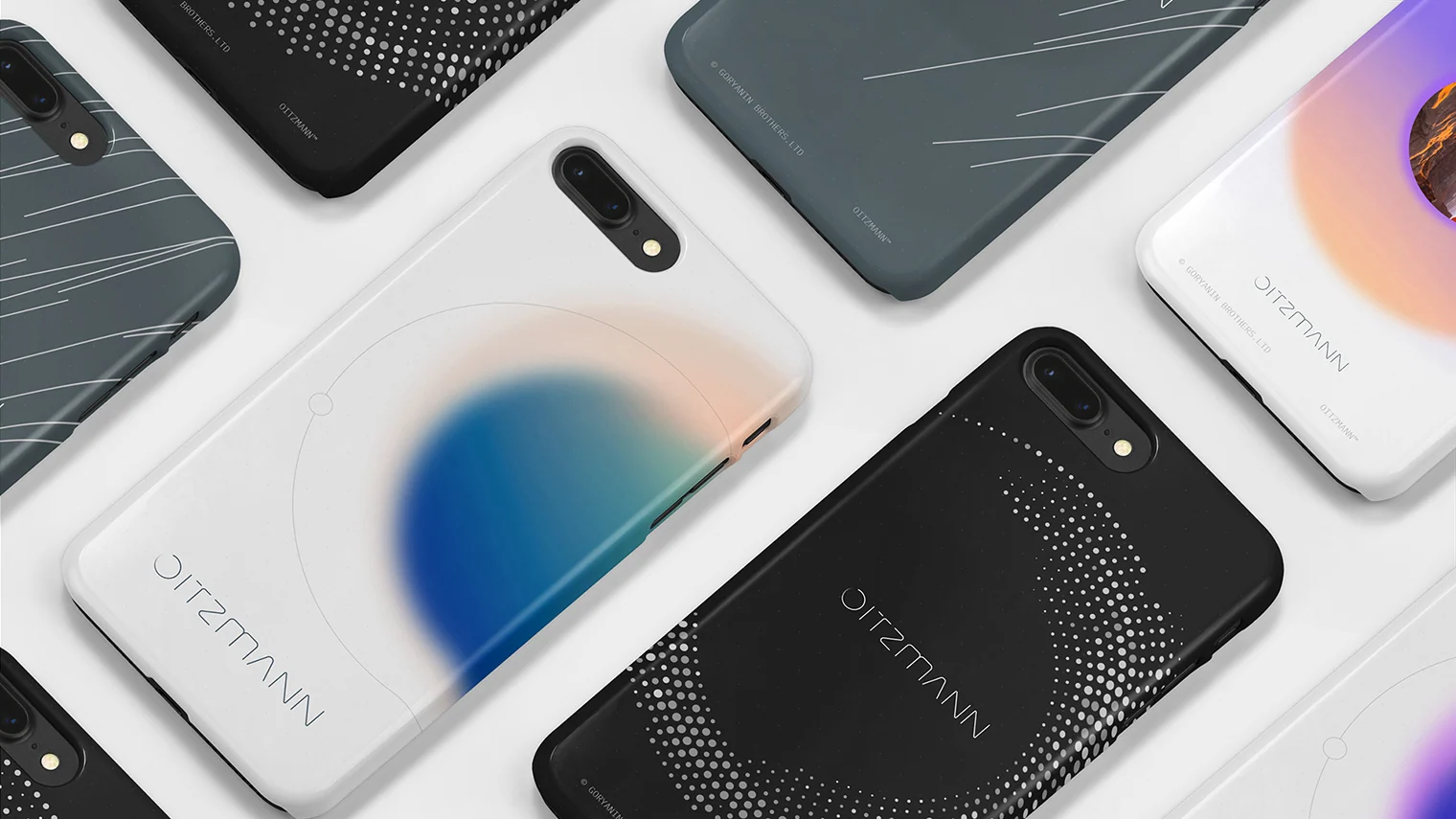 Phone cases with OITZMANN graphics