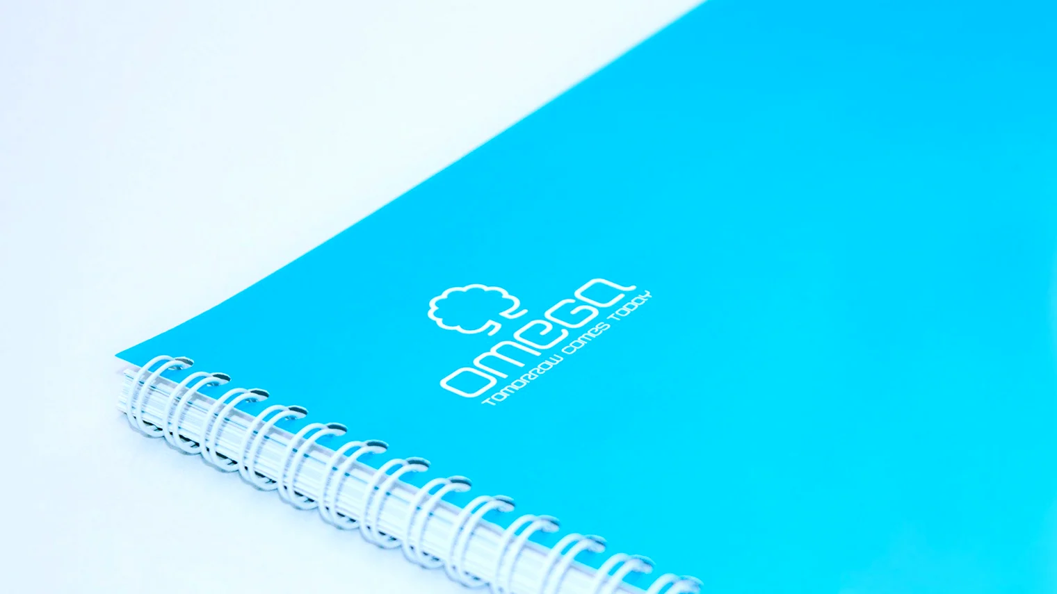Blue OMEGA notebook