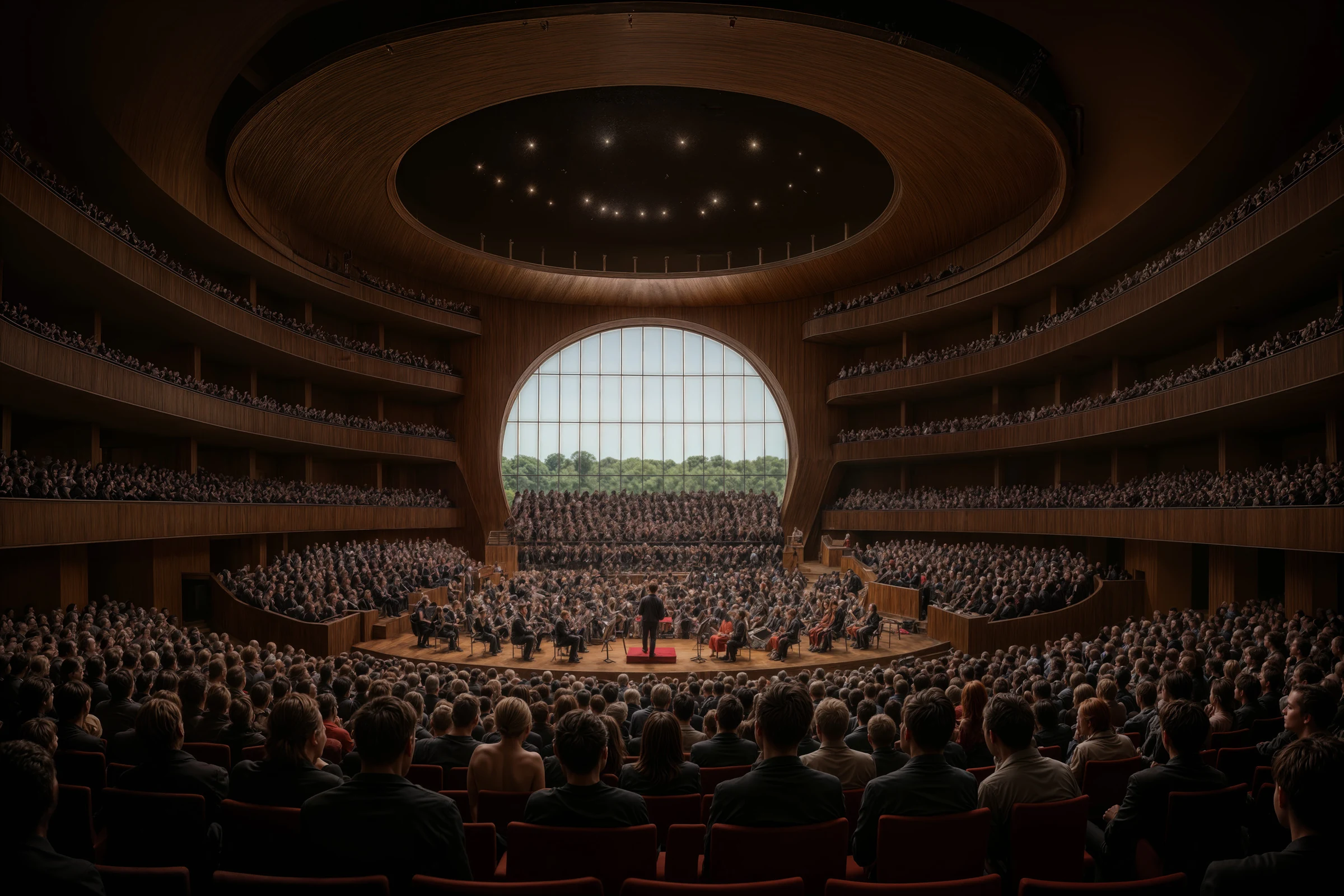 Concert hall in the ORBIT360 architectural concept