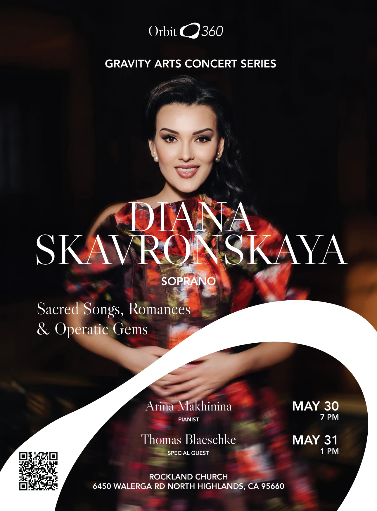 Diana Skavronskaya Gravity Arts concert poster