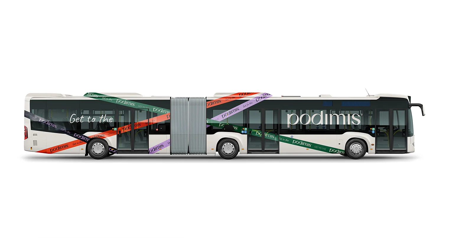 PODIMIS outdoor advertising concept on public transport