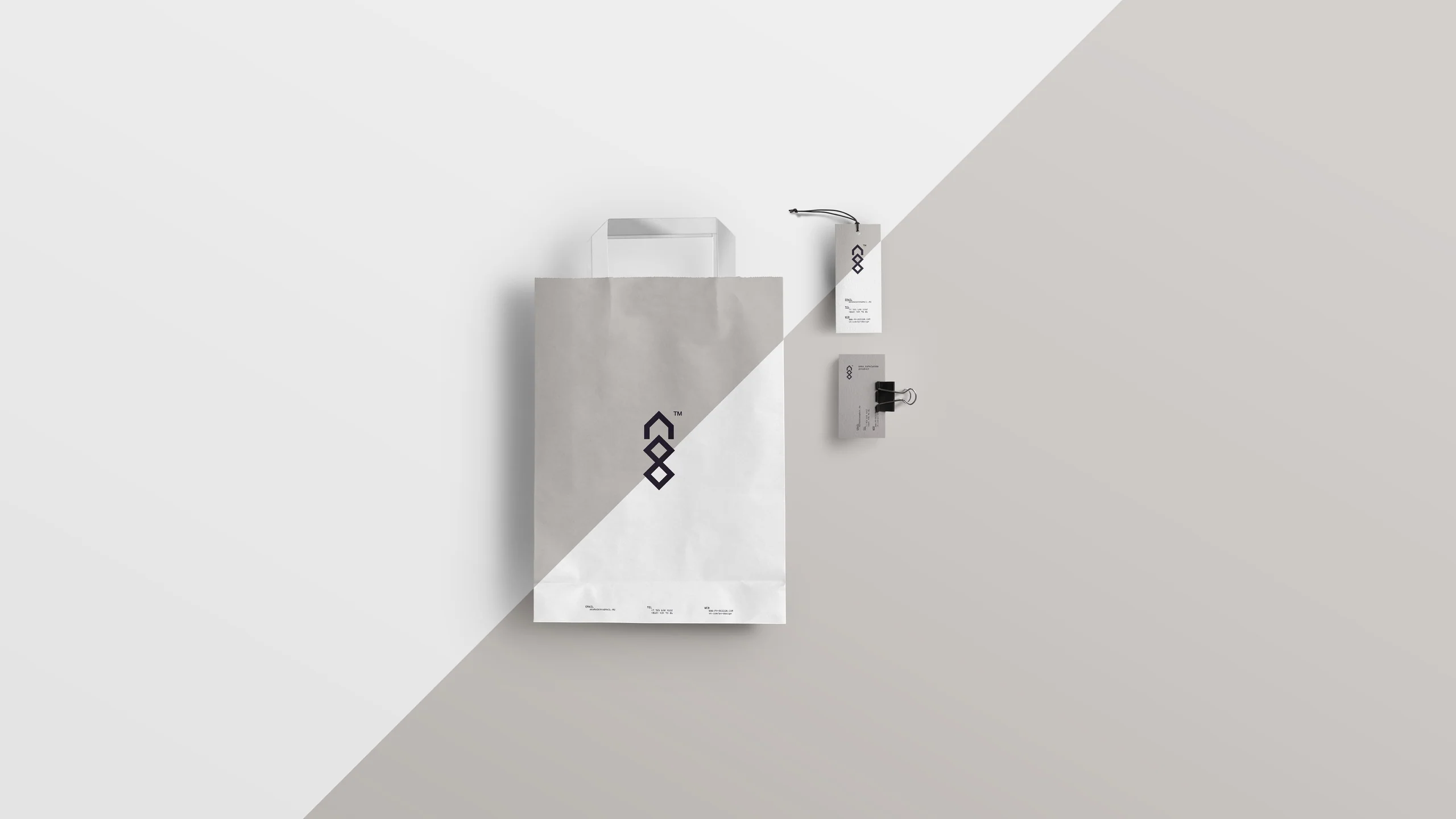 Interior studio branded bag