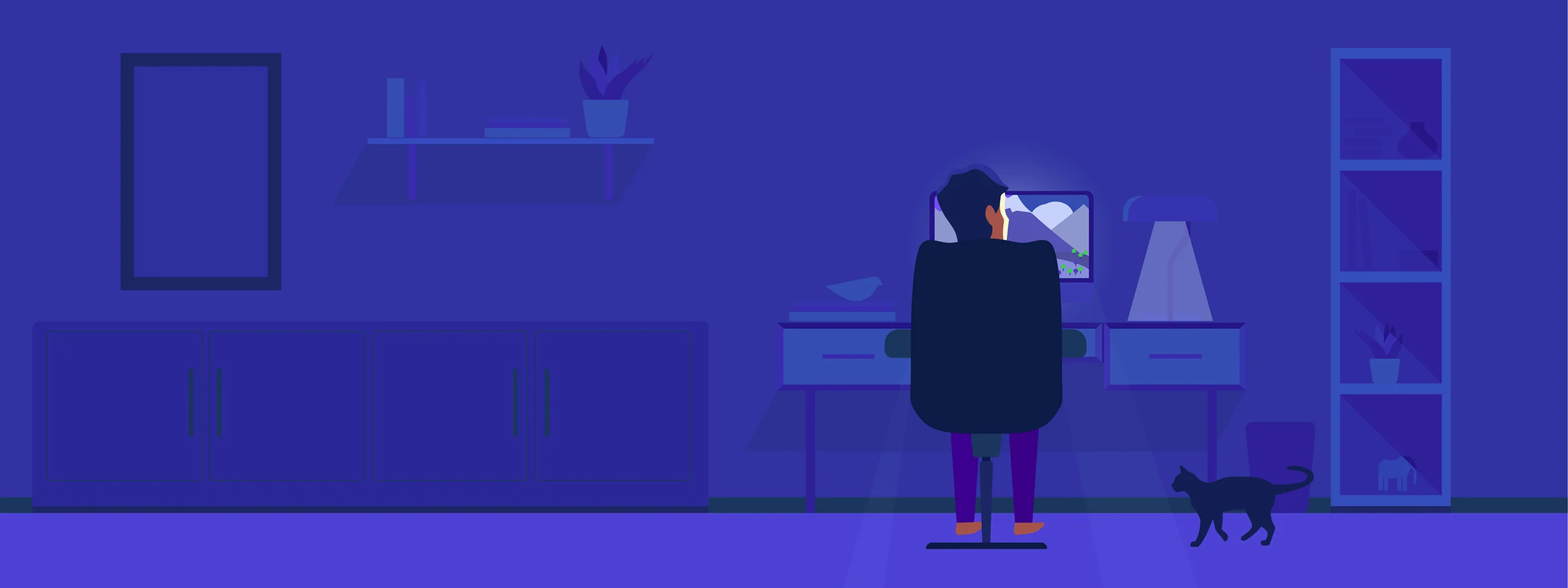 Scrollnet illustration: home internet