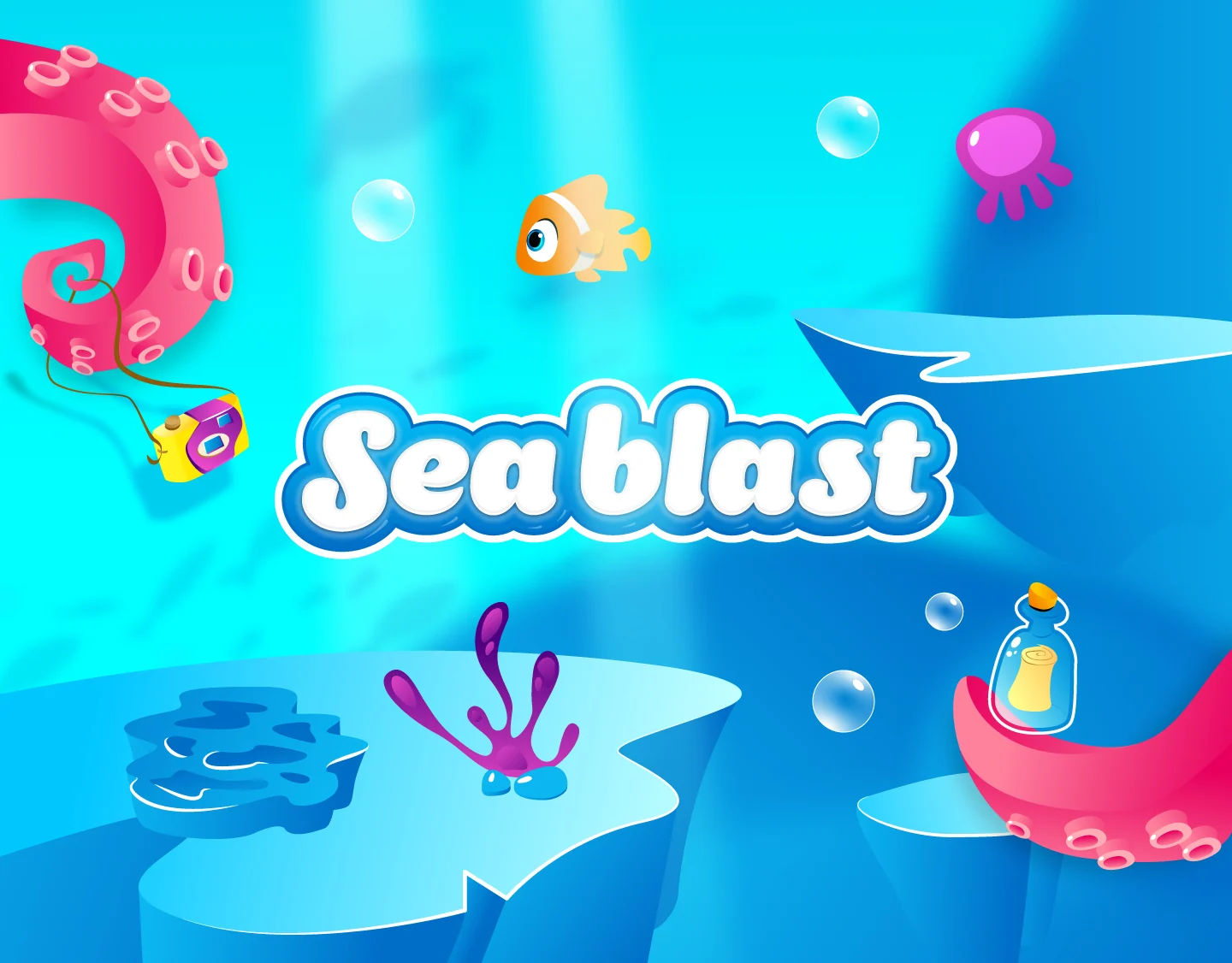 SEA BLAST — the mobile game's underwater world