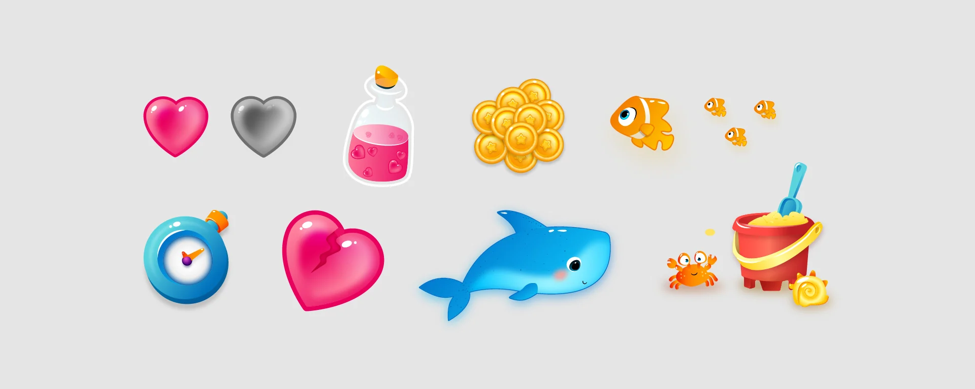 SEA BLAST characters, rewards, and game items