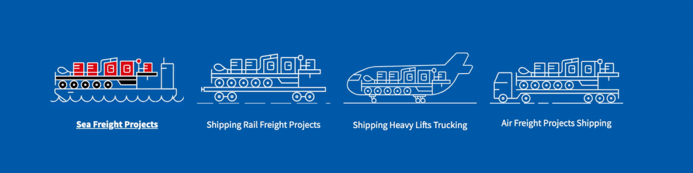 Animation of SGF's four international transport modes