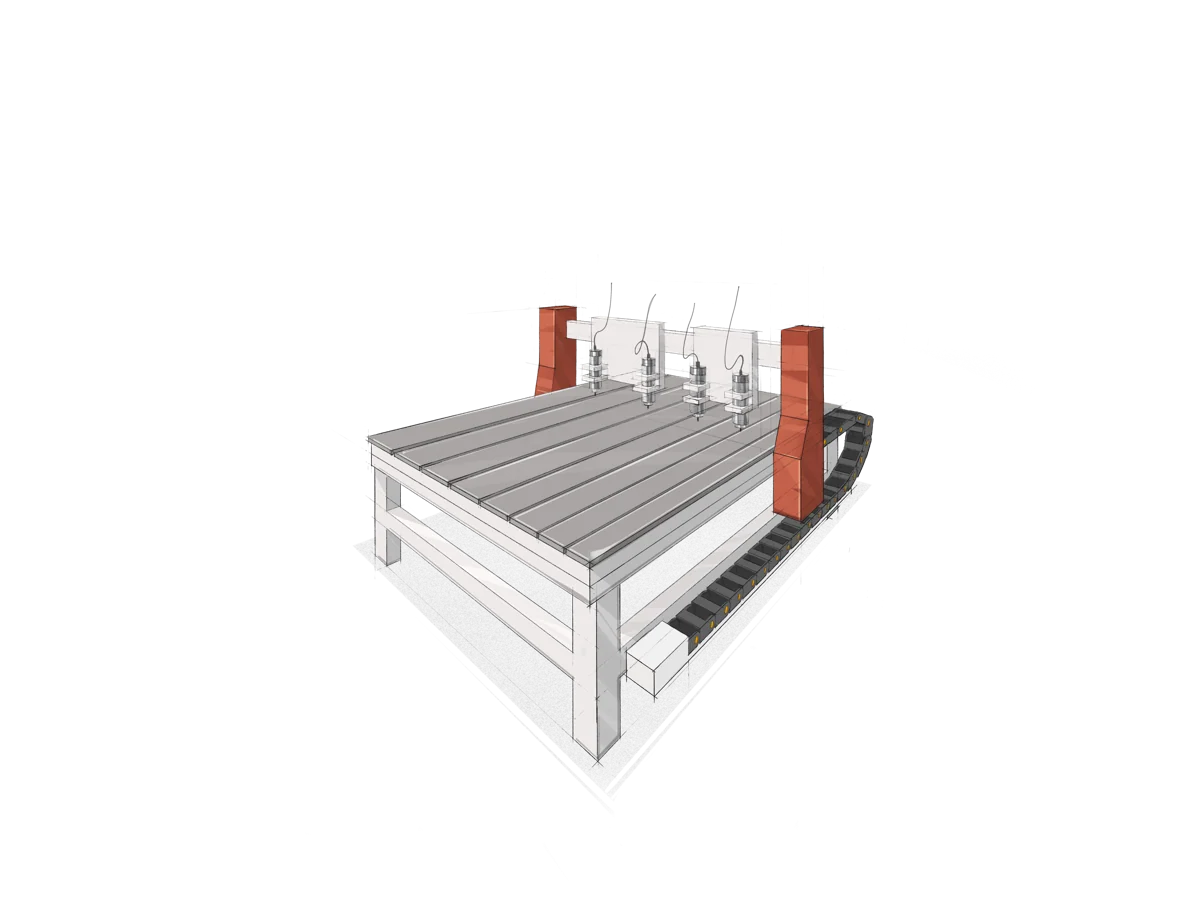 CNC milling and engraving machine