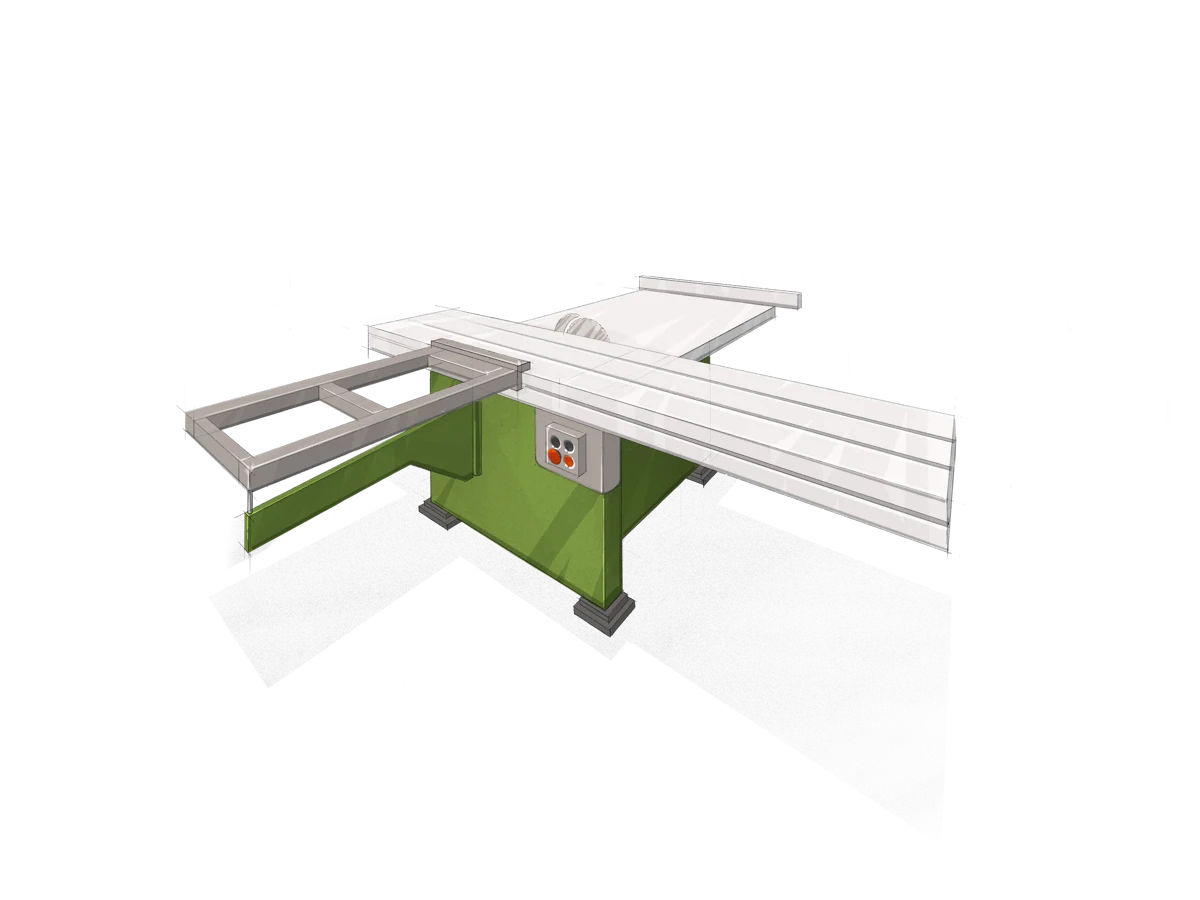 Sliding table saw