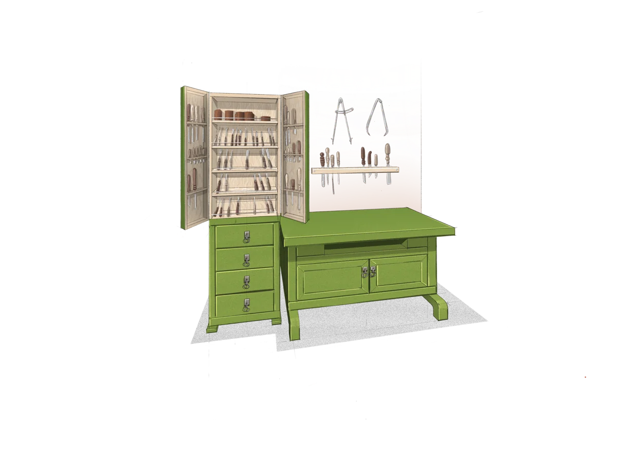 Woodworking bench