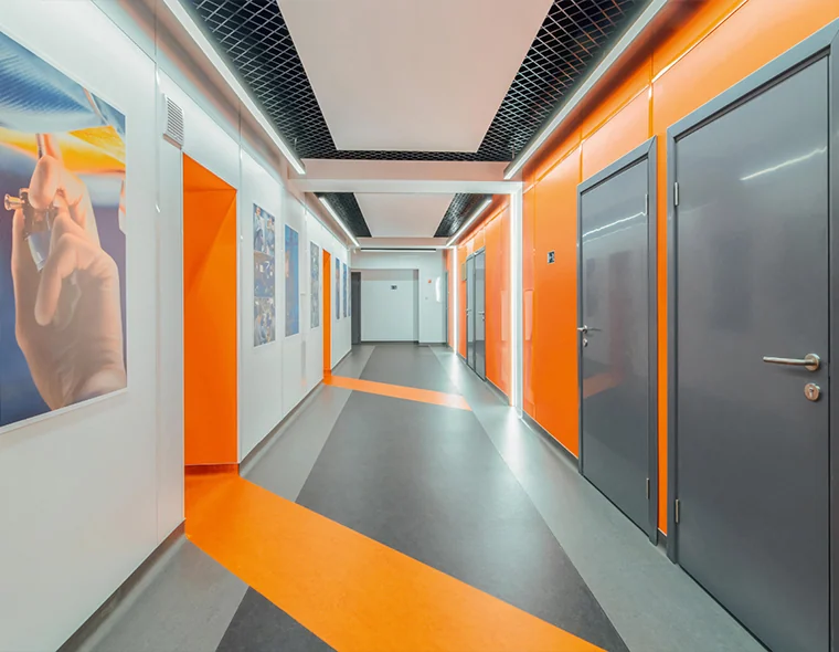 Training center interiors at St. George Hospital